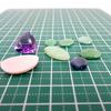 [Used] Amethyst, jade, green garnet, sapphire, conch shell loose stones/j25-2