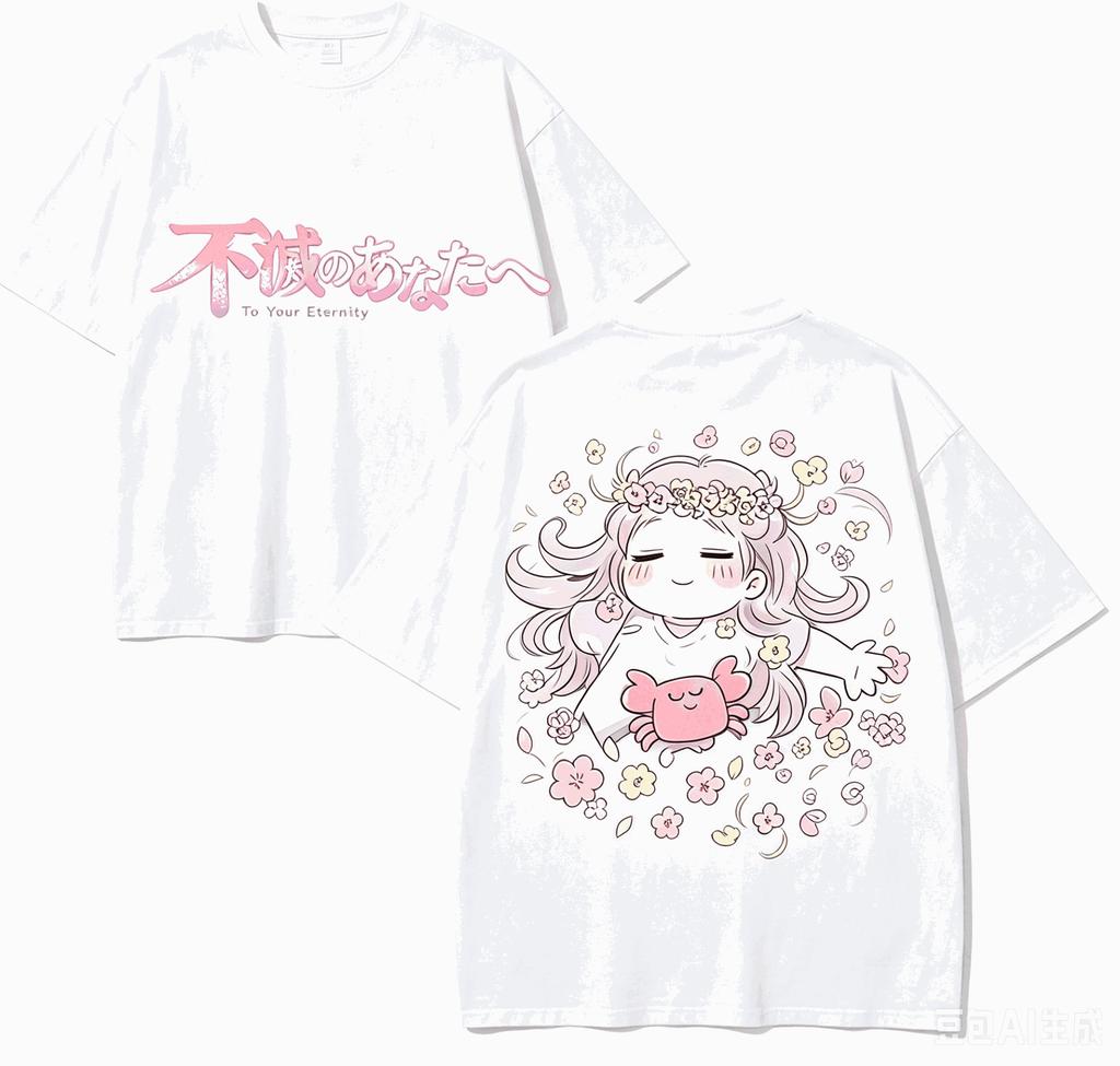 To Your Eternity Anime Lover TShirt Harajuku Cotton NewModel High Street Retro Fashion Oversized Unisex Hot Product Breathable
