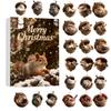 Christmas Advent Calendar Blind Box, Pinecone Animal Acrylic Ornaments, Xmas Tree Hanging Decorations, 24 Days Countdown Holiday Gift