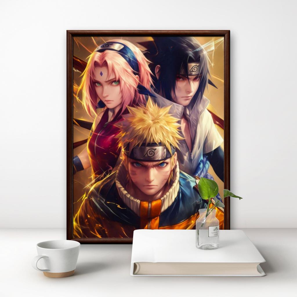 2025 New Naruto 5D DIY Diamond Painting Naruto Sasuke Uchiha Sakura Kit Embroidery Cross Stitch Handmade Crafts Home Decor Gift