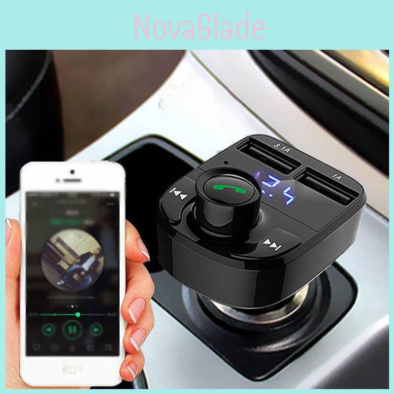 Car Bluetooth Receiver Charger Lossless Sound Quality Fm Transmitter Card Insert Car Mp3 Bluetooth Player
