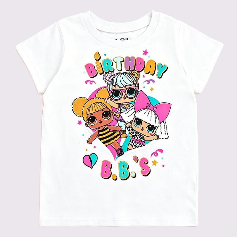 Lol Girls Print Cute Girls T Shirt Kids Clothes Boys Tshirt Short Sleeve Children 2026 Summer Clothes Outdoor Children's Clothing