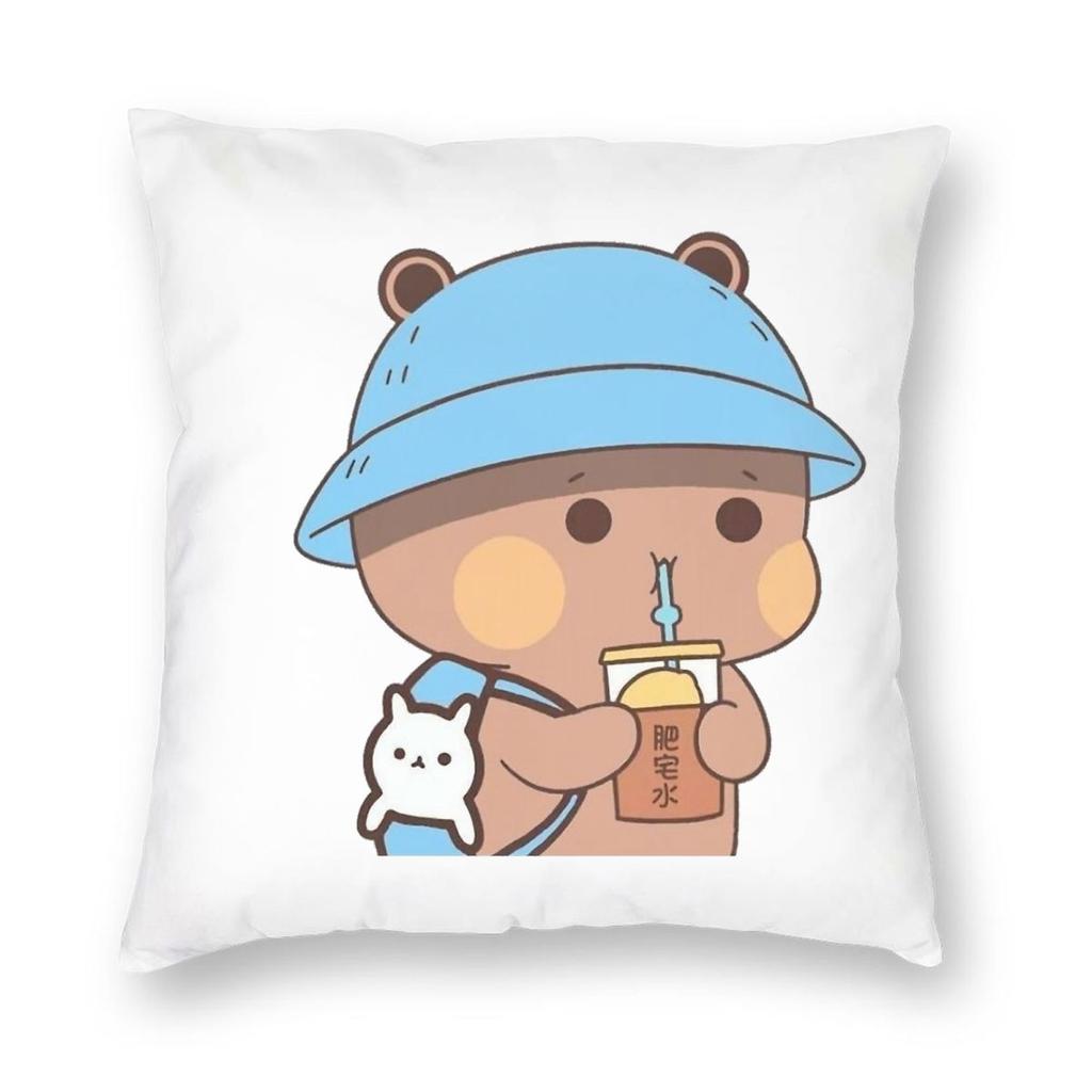 Kawaii Cute BuBu Panda Dudu Pillowcase Soft Polyester Cushion Cover Decoration Throw Pillow Case Cover Home Square Xcm