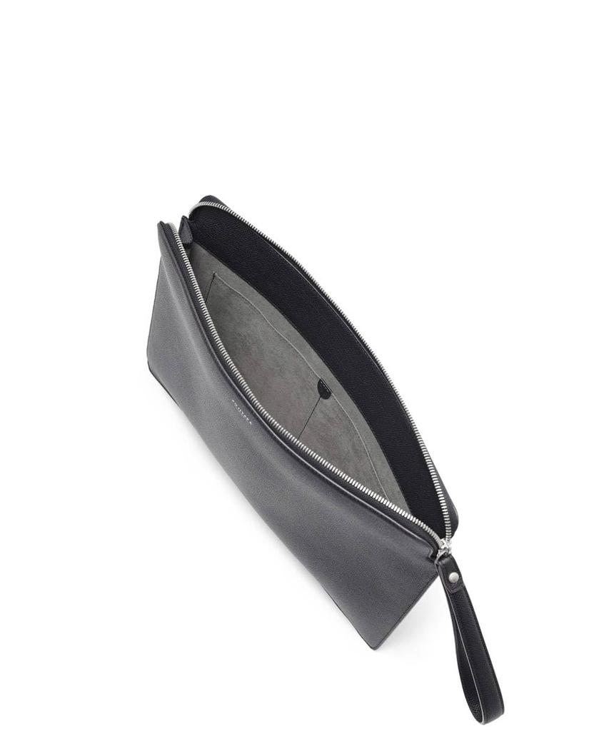 Waprolux Comfort Leather Clutch Bag Genuine Leather iPad Ceremony 616212 [FUJITAKA] A4, Men's Bag, No. (Black)