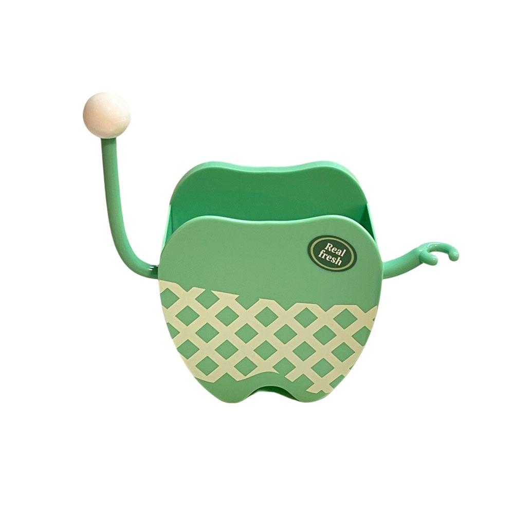 Tooth Shape Toothbrush Holder Plastic Sundry Storage Box Cute Bathroom Shelf  Kitchen