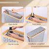 Toilet Paper Storage Basket Bathroom Organizer with Lid and Clear Side Window Large Capacity Tissue Holder Bathroom Accessories