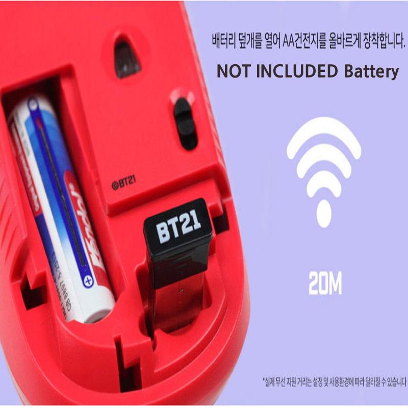 BTS BT21 Offizielle Kabellose Stille MAUS Gesichtstyp Charakter Authentisch