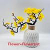 Sweet Winter Silk Flower Potted Plant Bonsai For Indoor Gift Decoration