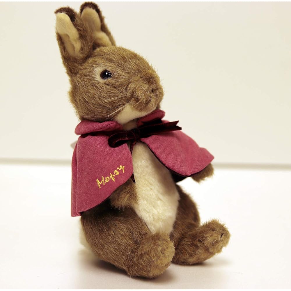 Yoshitoku Peter Rabbit Mopsy Plush Toy 12cm x 22cm x 12cm Soft Stuffed Animal
