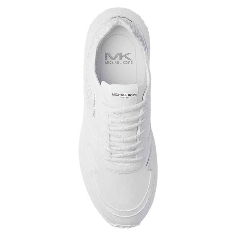 Michael Kors Dax Lace-Up Patchwork Low-Top Casual Shoes Men sneaker Bright-White 44S5DAFS2L-119