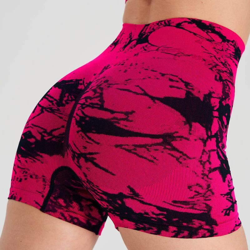 Tie-dye jacquard yoga pants for women, high-waisted, tummy control, quick-dry fitness pants, tight-fitting running sports pants S