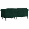 Sofa Dwuosobowa, Ciemnozielona, Aksamit