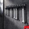 Space Saving Black Metal Wrench Rack With Hooks For Home Office Space Saving Iron Wall Tool Organizers Container