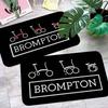 Brompton LOGO Floor Mat Non-Slip Laundry Room Mat Laundry Decor Balcony Child Living Room Bedside Mats