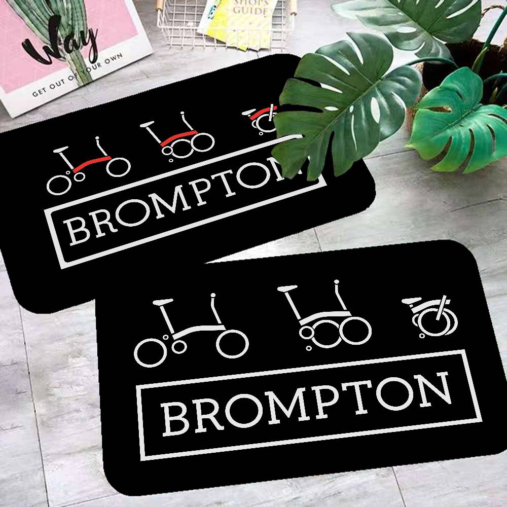 Brompton LOGO Floor Mat Non-Slip Laundry Room Mat Laundry Decor Balcony Child Living Room Bedside Mats
