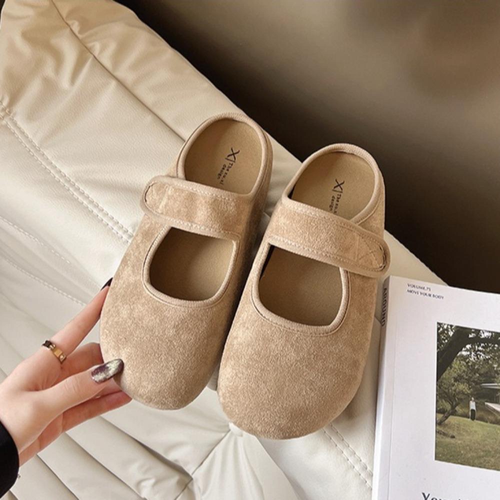 Fashion Slippers for Women's 2025 Spring New Edition Mary Jane Baotou Slipper for Women Ugly and Cute Baotou Slippers Womens Women Shoes