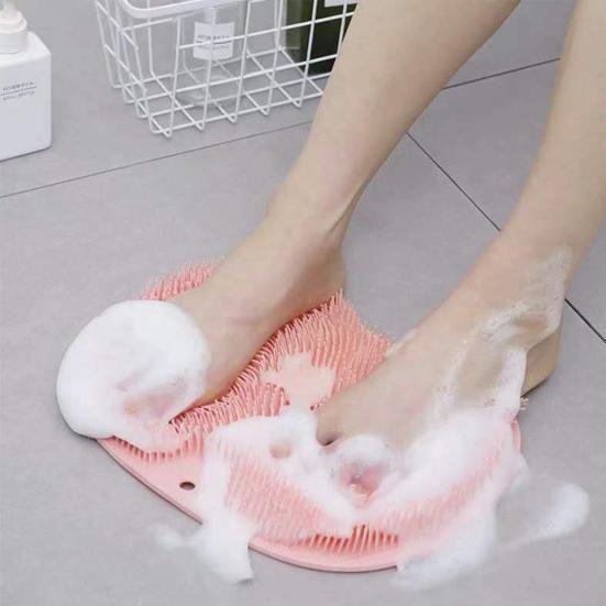 Shower Foot Massager Non-Slip Mat Multifunctional Suction Cup Design Bath Massage Brush Bath Supply