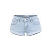 Women's Low Waist Denim Shorts Straight Leg Rolled Hem Distressed Casual Jean Hot Pants