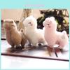 Adorable Alpaca Plush Keychain Super Soft Mini White Lamb Stuffed Doll Toy