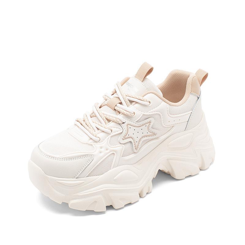 Ogu Shideng Daddy Shoes Women's Autumn 2025 New Light and Comfortable Korean College Style Platform Sneakers Tide