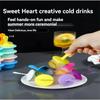 DIY Summer Home Handmade Ice Cream Food Grade Colorful Plastic Covered Ice Cream Mold Used for DIY Ice Cream Sticks Ice Hockey