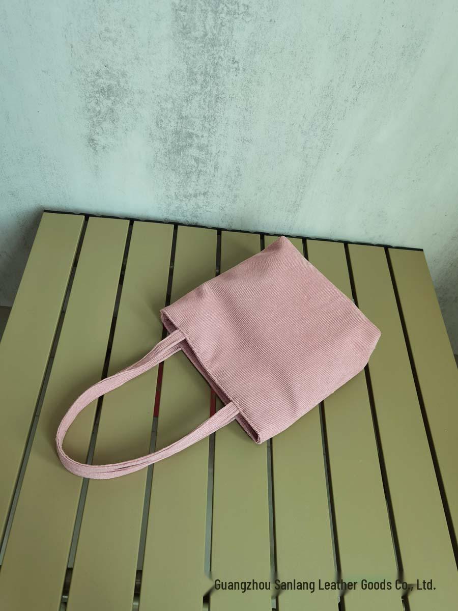 Women s 2025 Niche Retro Mini Tote: Versatile Textured Underarm Handbag розовый