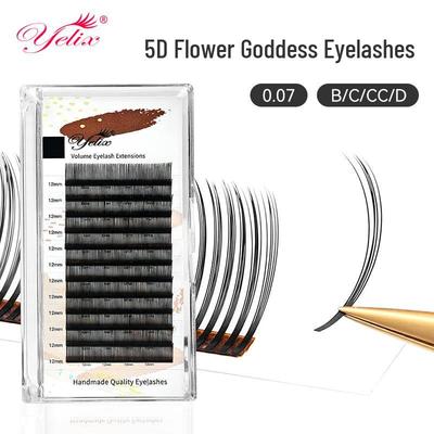 5D Glam Στυλ Manga D-Curl Βλεφαρίδες Επέκτασης - Camellia Fairy Blooming Ειδικό Σαλόνι