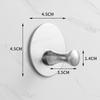 Traceless 304 Stainless Steel Adhesive Hook for Bathroom & Kitchen