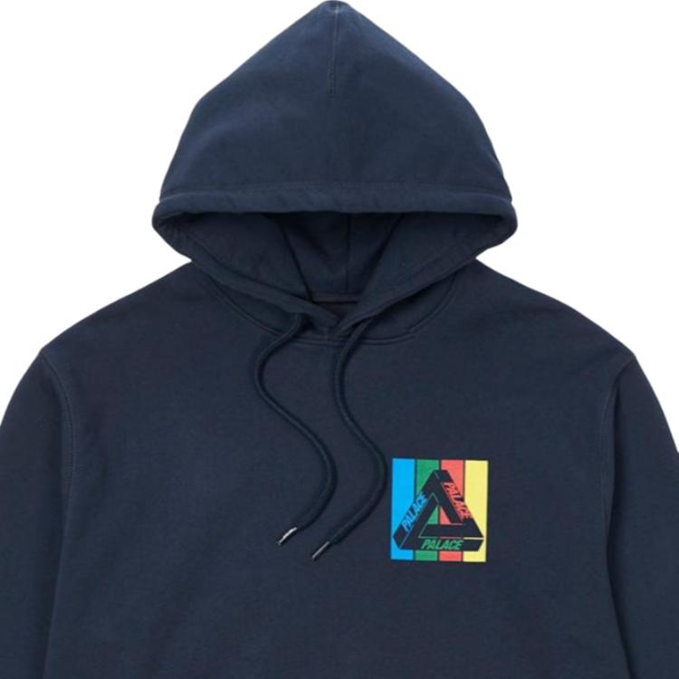 Palace Felpa con Cappuccio Tri-Emb Blu Unisex Top Blu P22HD105