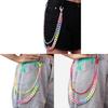 Plastic Resin Double Layer Belt Chain For Men Women Summer Winter Fashion Accessories