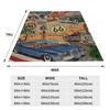 US Route 66 Blankets Multi-function Fleece Sofa Throw Blanket for Home Bedroom Travel Throws Bedspread Quilt