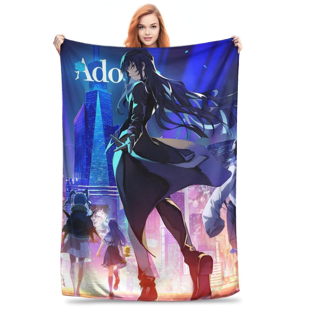 Ado WORLD TOUR 2025 Hibana Blankets Warm Soft Novelty Plush Throw Blanket For Child Outdoor Flannel Bedspread Bed Cover