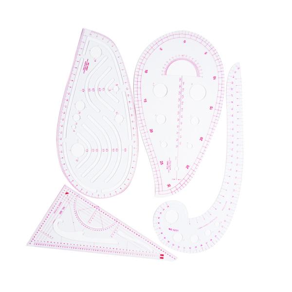 2pcs utile virgule French Curve métrique Règle Pour Tailleur Couture Craft