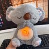 Breathing Bear Toy Baby Soothing Koala Plush Doll Baby Kids Soothing Music Baby Sleeping Companion Sound and Light Doll Toy