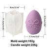 10cm Flower Easter Egg Candle Mould Eggshell Shaped Silicone Candle Making Molds Resin Soap Casting Gifts Home Decor Butterfly