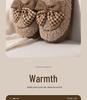 Women's Bowknot Plush Cotton Winter Slippers - Cute, Warm, Thick-Soled Indoor Footwear