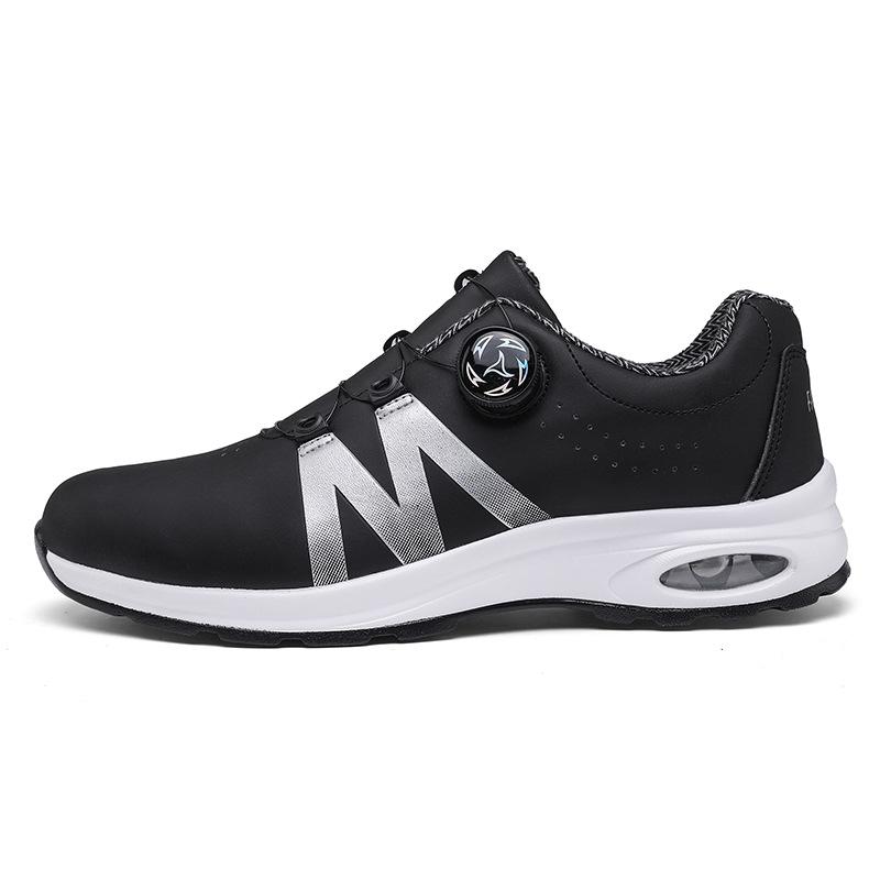Rotating button strap-free low-top air cushion sports shoes outdoor cushioning comfortable casual shoes