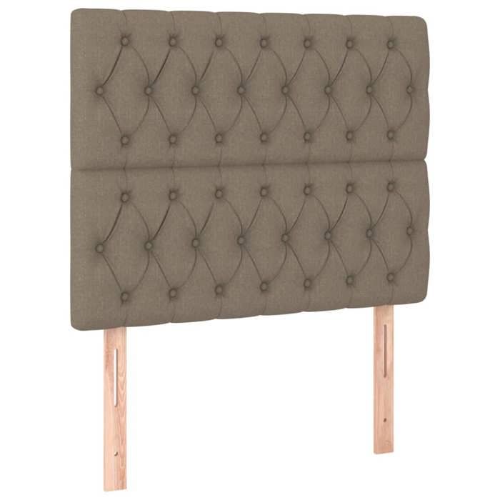 Maison Exclusive - Tête de lit Taupe 90x7x118/128 cm Tissu