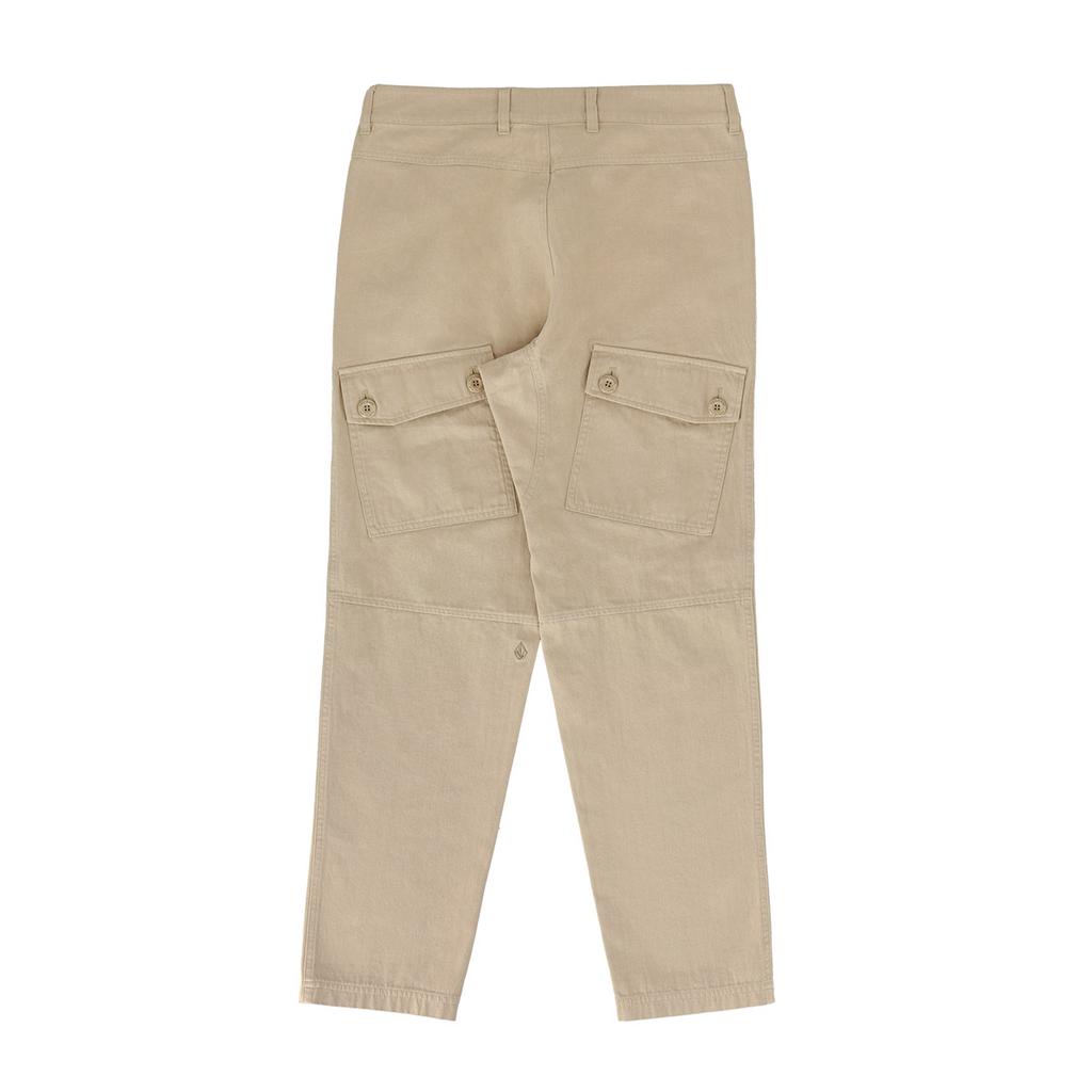 VOLCOM Herringbone Comfort Fit Cargo Pants (Beige)