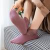 10Pairs Thicken Lace Socks Solid Color Home Slippers Fashion Winter Floor Shoes  Student