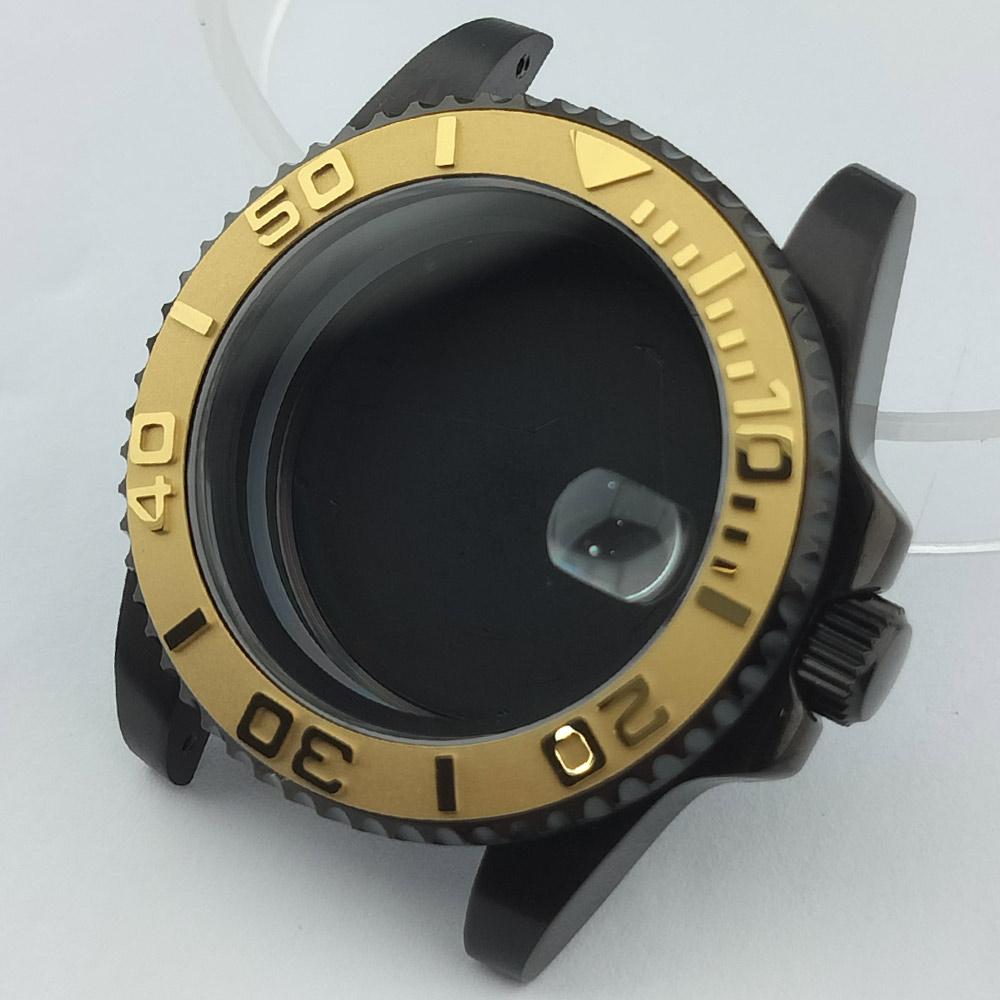 40mm Mechanical Watch Case for NH Series 35 36 38 Movement Yacht Design Style with Sapphire Crystal Watch Box Parts 7