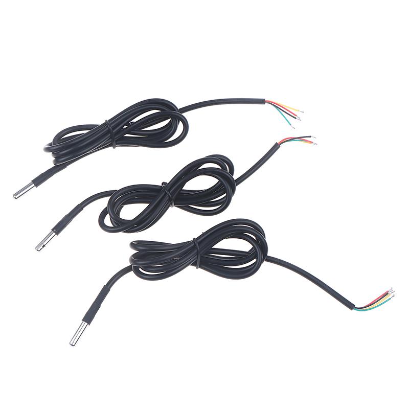 CCA8-1Pcs Waterproof Stainless Steel IIC Module Digital I2C Probe 1/2/3 Meters SHT20 SHT30 SHT40 Temperature And Humidity Sensor