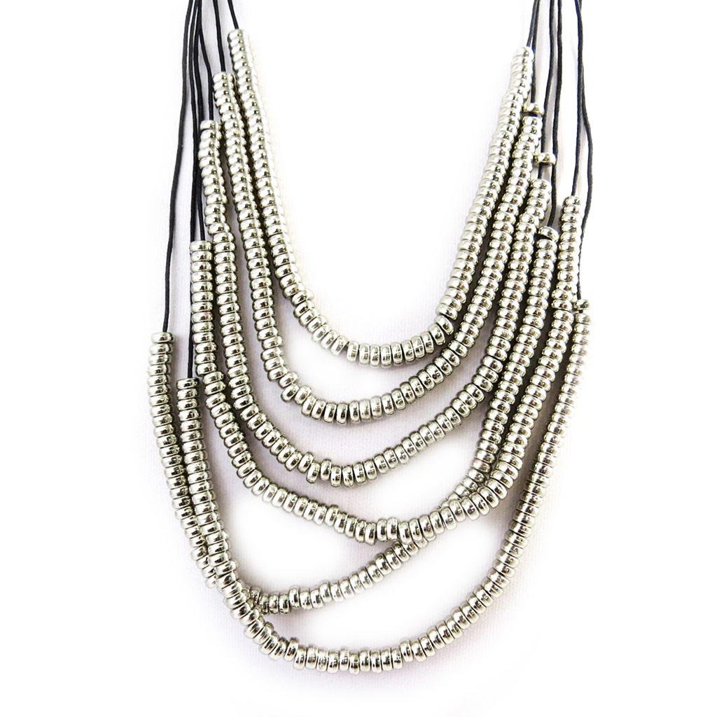 Les Trésors De Lily [M1992] - Silver 'Kilimanjaro' Necklace