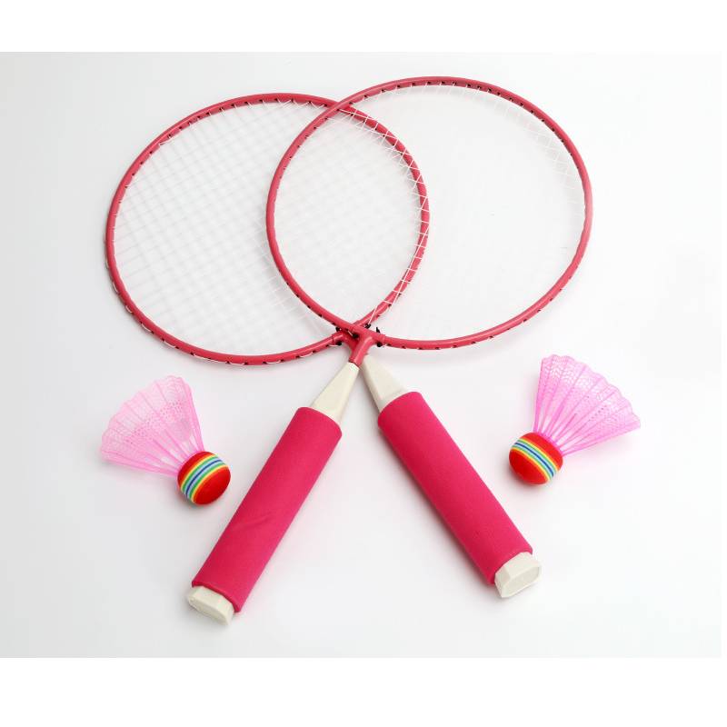 

Children Toy Racket Outdoor Sports Leisure Badminton Rackets Parentchild Toys рожевий