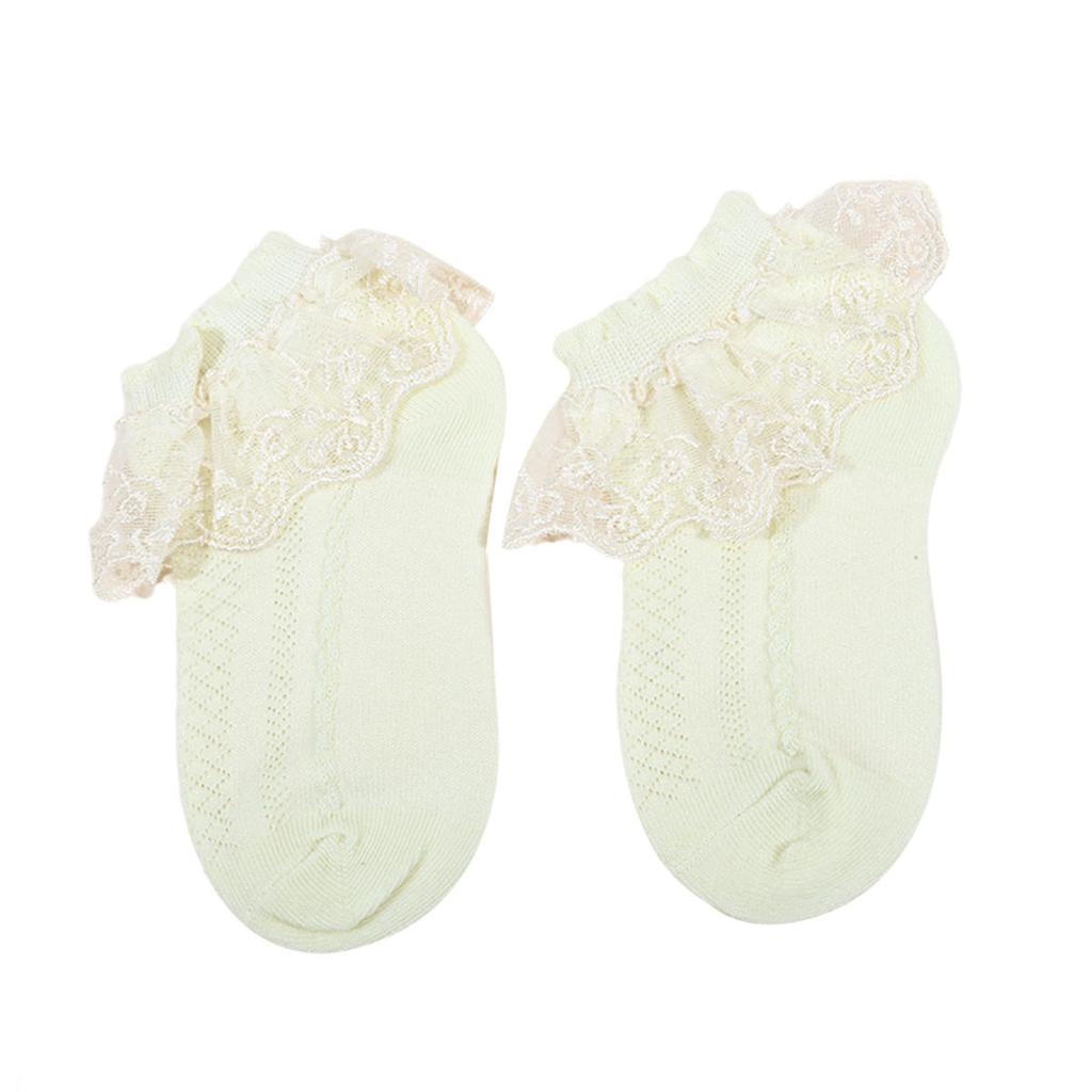 Baby Girls Kids Socks Lace Ruffle Princess Mesh Children Short Breathable Cotton  Dance Toddler Socks