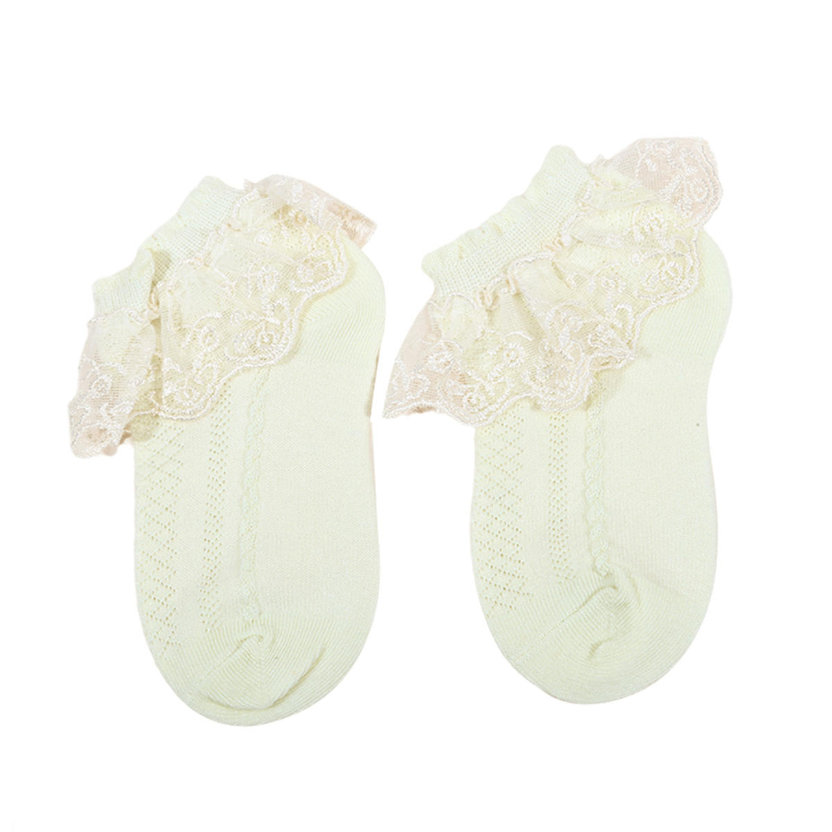 

Детские носки для девочек, кружевные, с оборками, принцесса, сетчатые, детские, короткие, дышащие, хлопковые, танцевальные, носки для малышей over 10 years old жёлтый