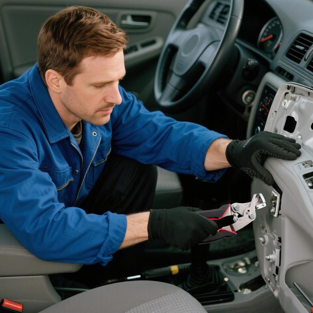 Clip Removal Tool Multi-functional Trim Puller Remover Efficient Auto Clip Removal Tool For Automotive Upholstery Without Damage