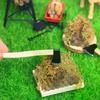 1 Set Mini Axe Firewood Pile Model Kids Pretend Toys DIY Dollhouse Kitchen Toy Miniature Outdoor Garden Scene Decor
