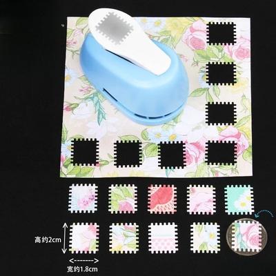 New Stamp Border DIY Punch Stamp Shape Craft Punch Embossing Machine Round Hole Punch Toothed Puncher Embosser Color Random