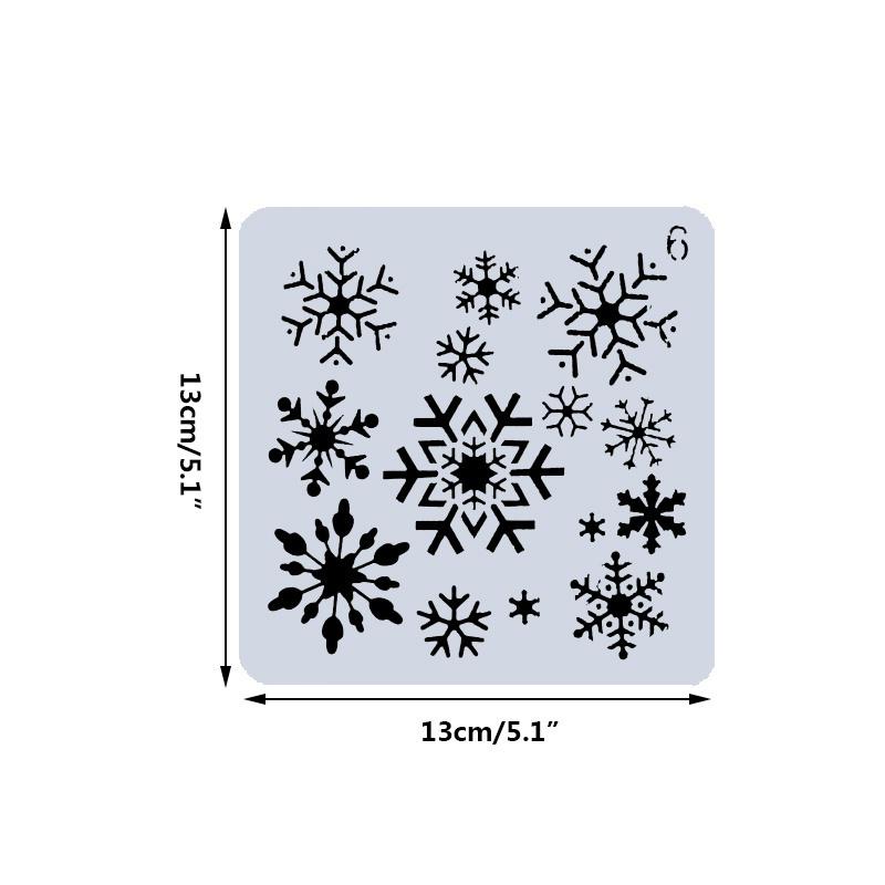 Christmas Drawing Airbrush Painting Stencil Kids Chrildren Gift DIY Craft Decor Scrapbooking
